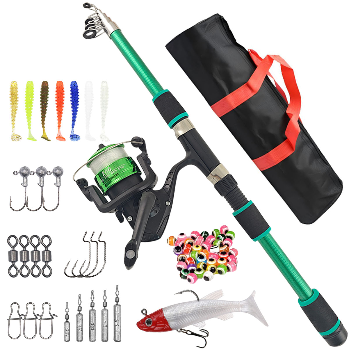 Fishing Equipment Online - Combo de Caña y Carrete de