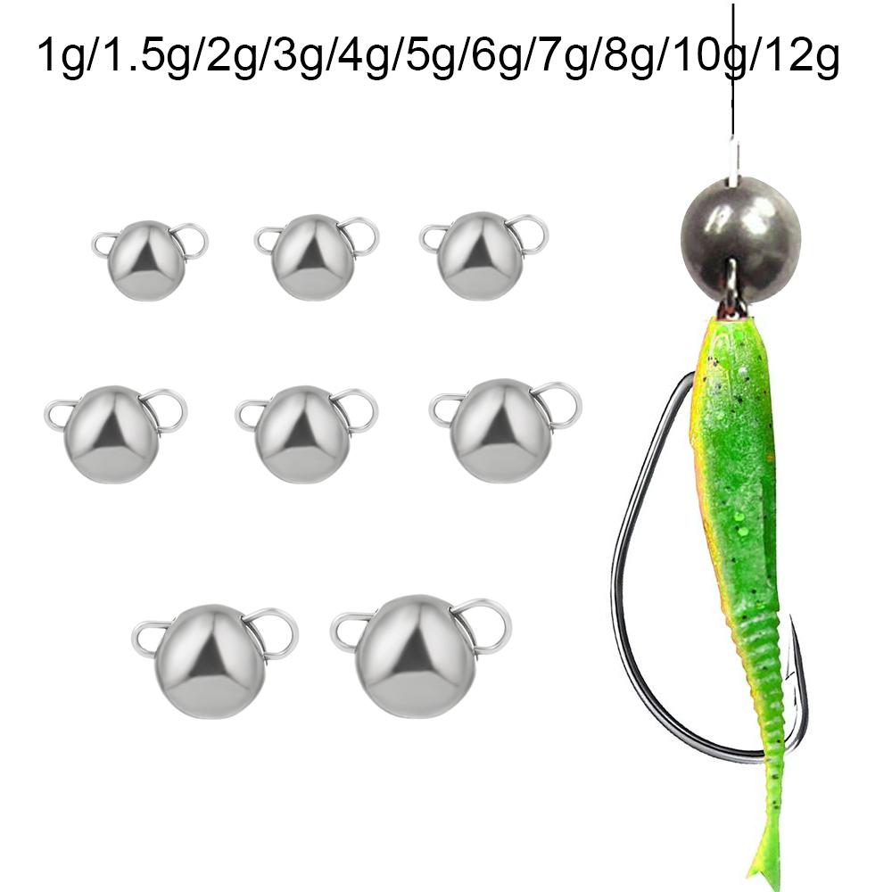 Fishing Equipment Hook - Plomo de tungsteno negro mate, 1g-12g,