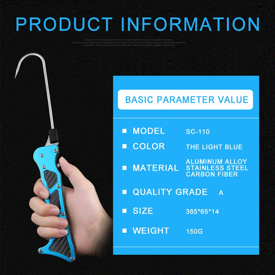 Landing Net Telescopic - Pinza para Peces Plegable para Exteriores,