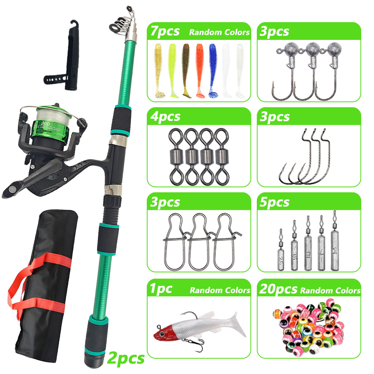 Combo de Caña y Carrete de Pes - Fishing Equipment Online reseña y precio