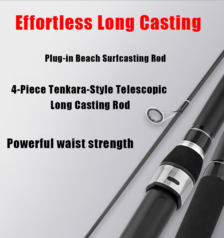 Caña de Pescar de 3.3M-3.9M, 4 - Surf Fishing Equipment reseña y precio