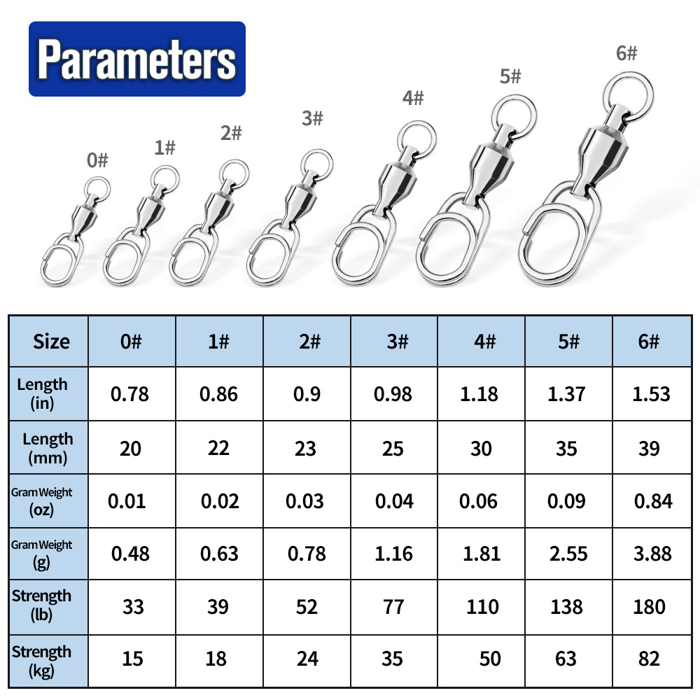 Conector de pesca giratorio de - Fishing Equipment Hook reseña y precio
