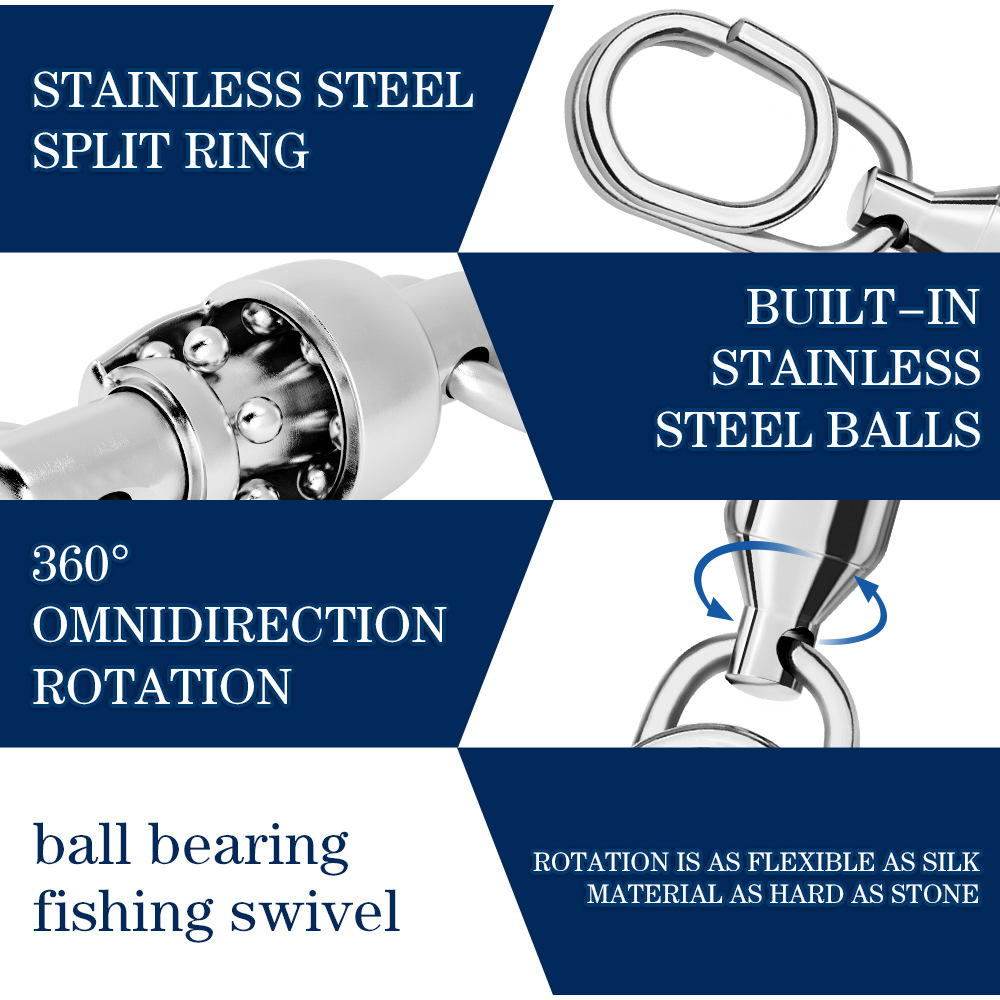 Conector de pesca giratorio de - Fishing Equipment Hook reseña y precio