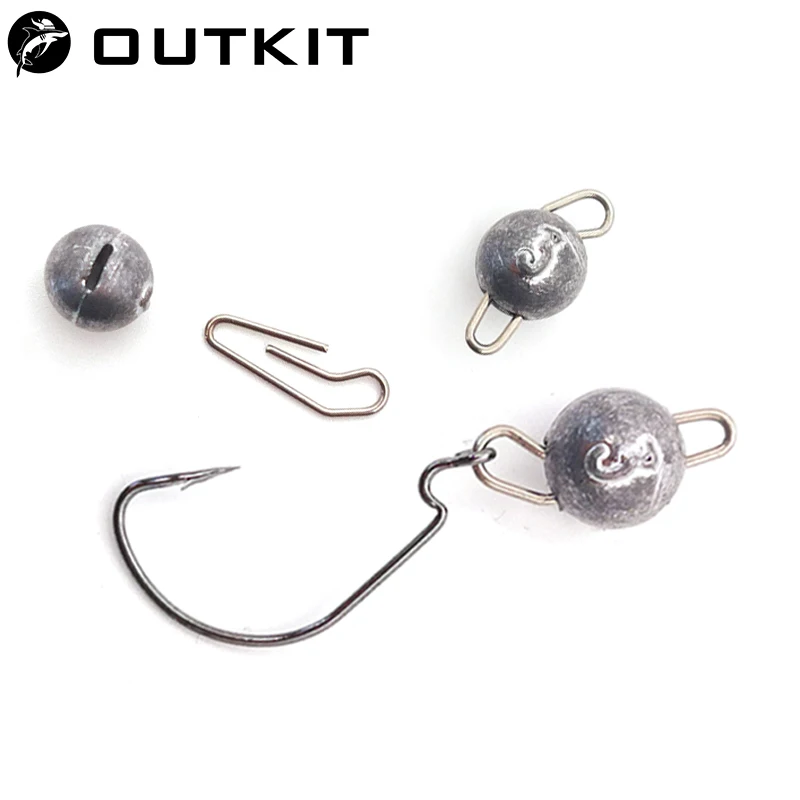 OUTKIT 10 unids/lote plomo cab - Fishing Equipment Hook reseña y precio