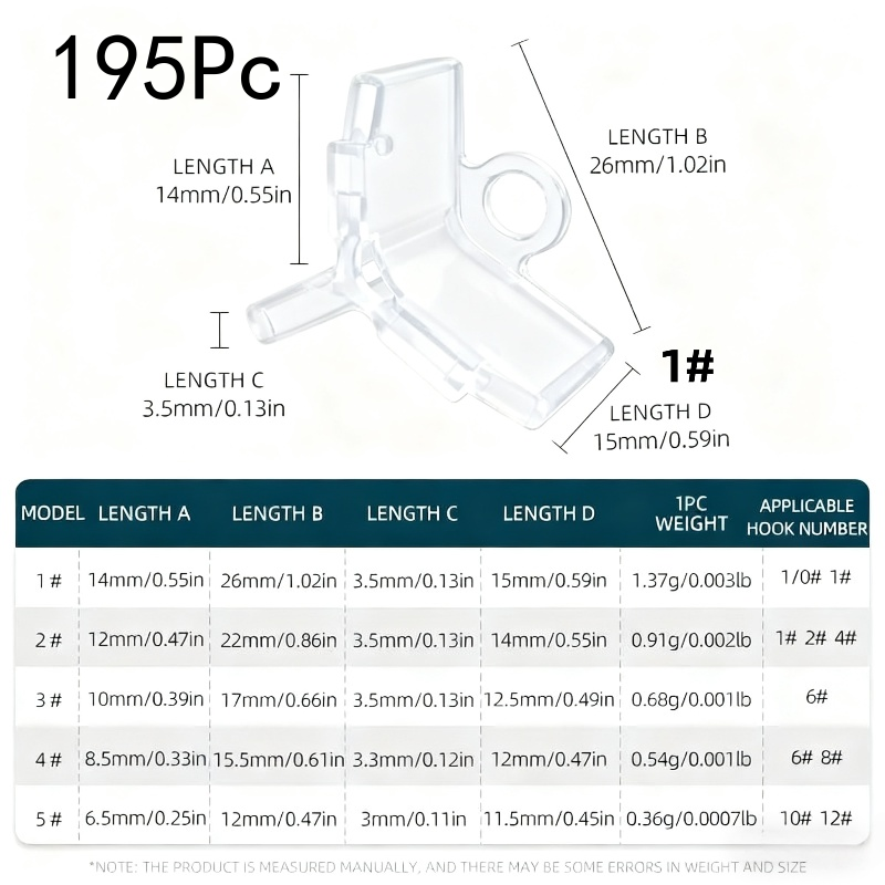 195 protectores de anzuelos tr - Fishing Equipment Hook reseña y precio