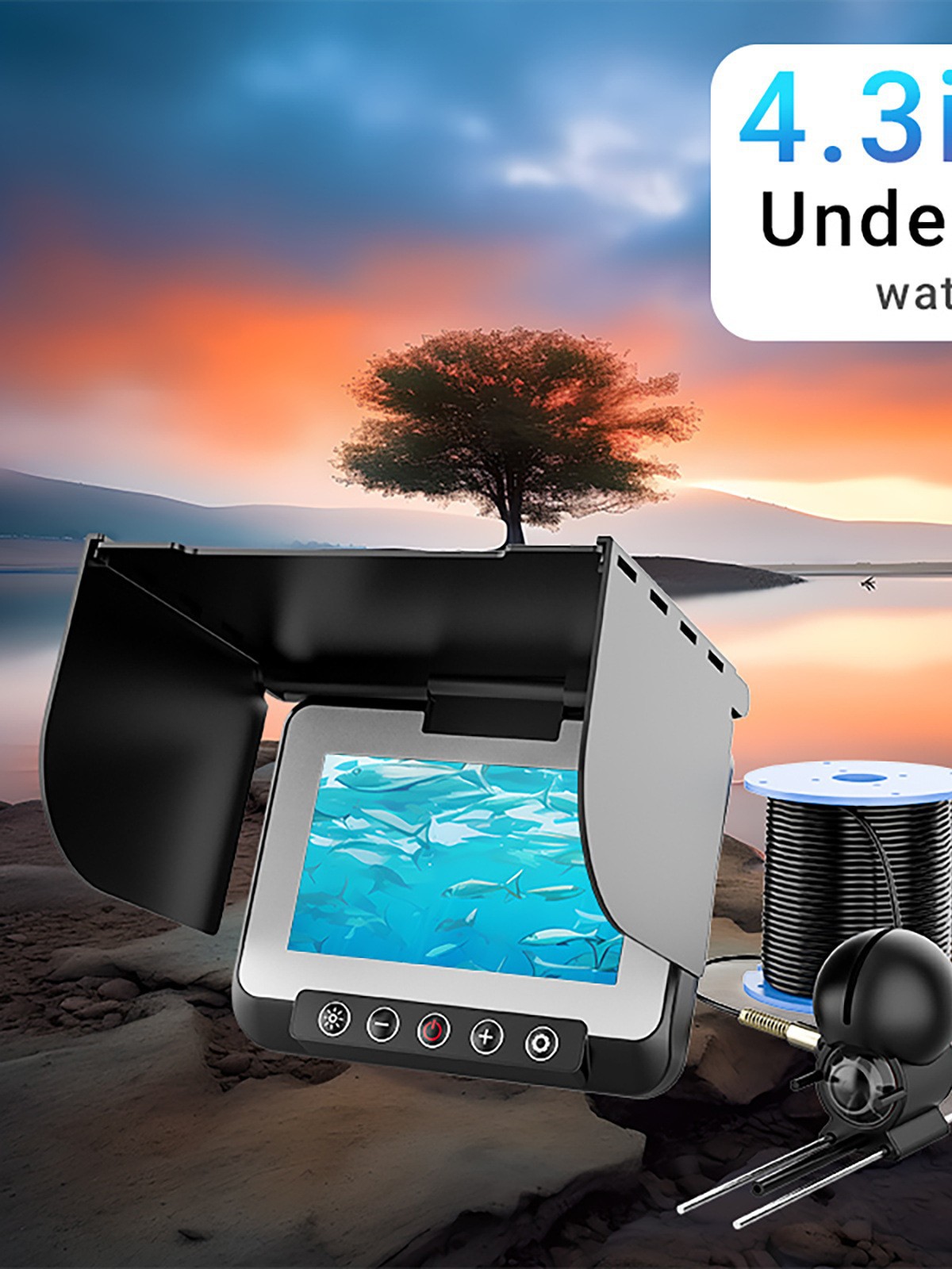 Cámara Subacuática con Pantall - Underwater Fishing Camera reseña y precio